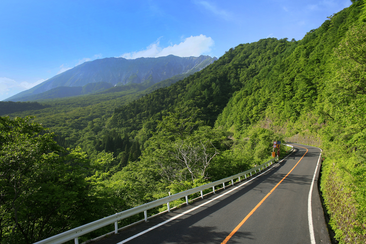 鳥取の大山環状道路の写真